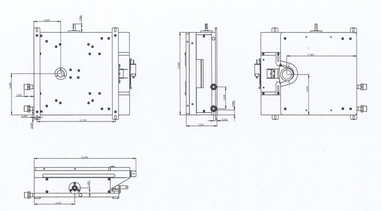 EB12 dimensioned general-arrangement drawing — EB Sources