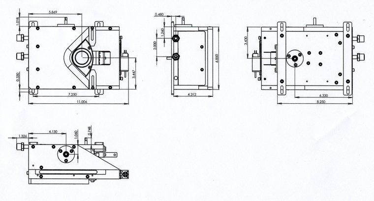 EB2 dimensioned general-arrangement drawing — EB Sources