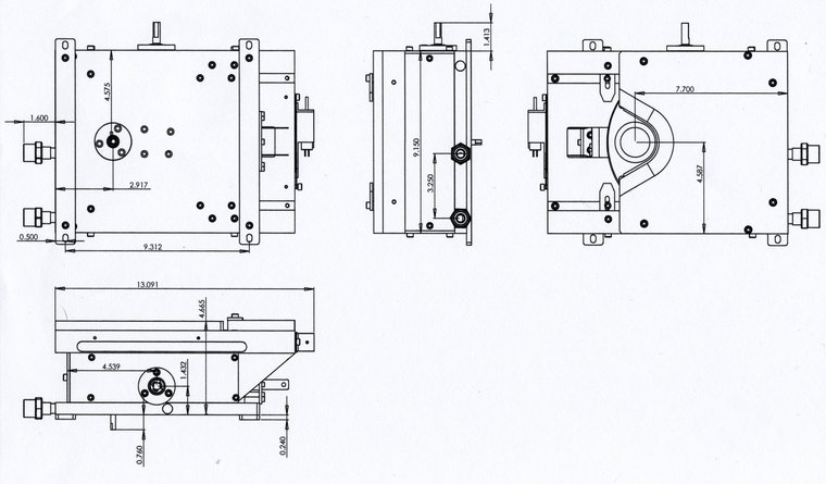 EB8 dimensioned general-arrangement drawing — EB Sources