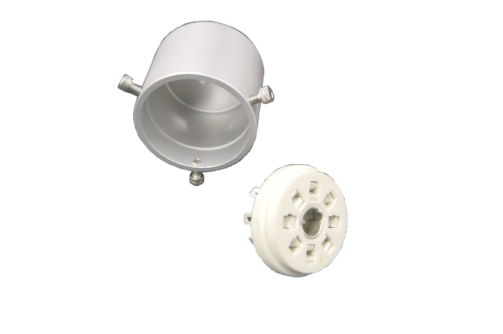Octal feed-thru, vacuum-side receptacle — EB Sources